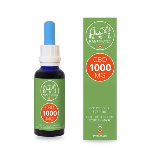 Hanfpfoten 1000 CBD Pflegeöl für Tiere – 30 ml