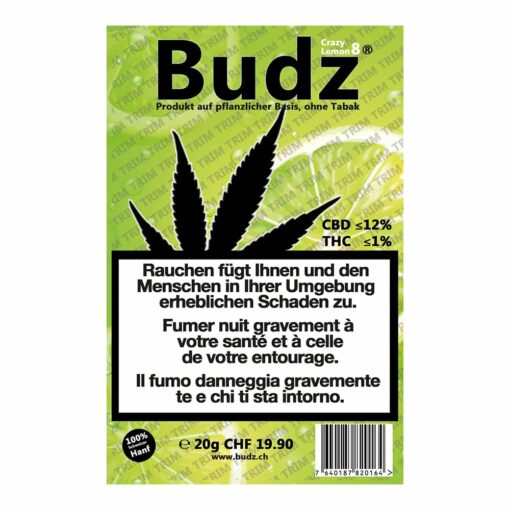 Budz Crazy Lemon 8 Trim Indoor - 20 g