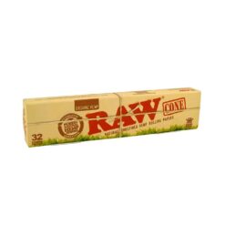 RAW Cones Organic King Size 109mm pre-rolled, 32er Packung seitlich