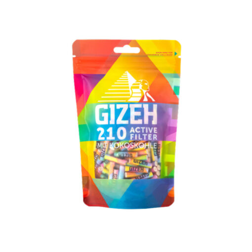 Gizeh Rainbow Aktivkohlefilter 6mm - 210 Stk.