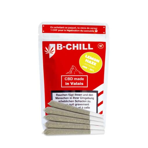 Joints pré-roulés B-Chill - Lemon Haze - 5 pcs.