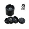 Kush Bong Grinder Alu Black - 4 Parts 56mm