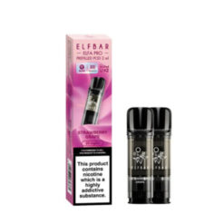 ELFBAR ELFA Pro Pods Strawberry Grape – 2er Pack, je 2ml Nikotinsalz-E-Liquid mit Erdbeer-Trauben Geschmack, kompatibel mit ELFA Pro Gerät