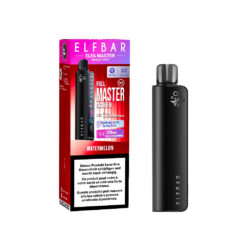 ELFBAR ELFA Master Kit Black & Watermelon mit 2 ml Pod und fruchtigem Beeren-Wassermelonen-Geschmack.