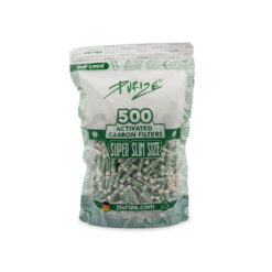 Purize Super Slim Size White 5mm Aktivkohlefilter - 500 Stk