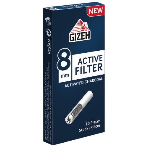 Gizeh Activ Filter 8mm - 10 Stk