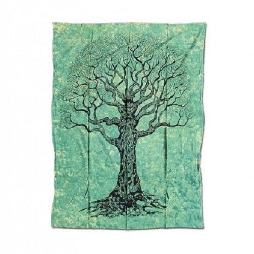 Batik Tuch Tree - 140 x 220 cm